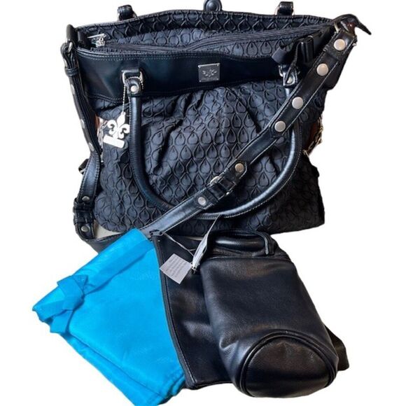 NWOT Kalencom On The Wild Side Bag in Peacock Feather with Accessories Black - Picture 2 of 12